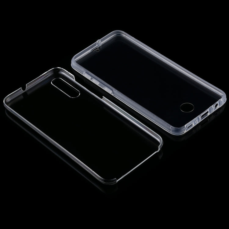 For Samsung Galaxy A70 PC+TPU Ultra-Thin Double-Sided All-Inclusive Transparent Mobile Phone Case