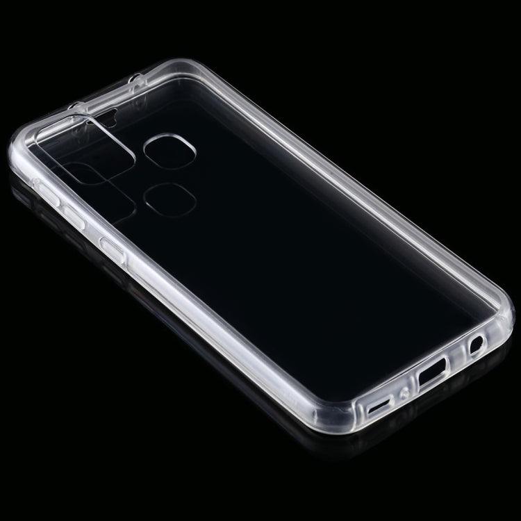 For Samsung Galaxy M31 PC+TPU Ultra-Thin Double-Sided All-Inclusive Transparent Mobile Phone Case