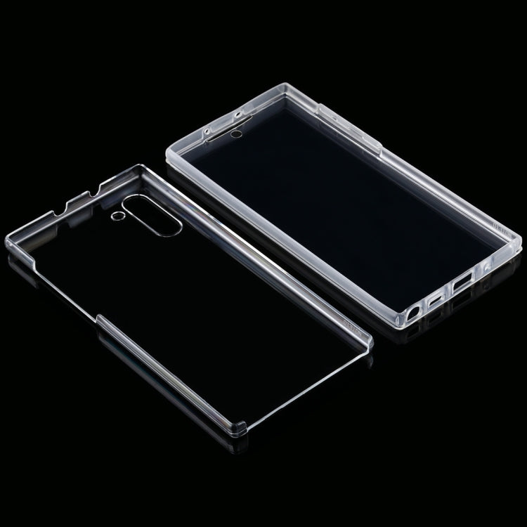 For Samsung Galaxy Note10 PC+TPU Ultra-Thin Double-Sided All-Inclusive Transparent Mobile Phone Case