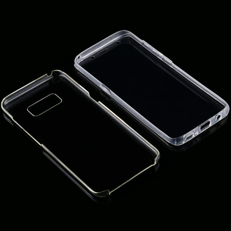 For Samsung Galaxy S8 PC+TPU Ultra-Thin Double-Sided All-Inclusive Transparent Mobile Phone Case