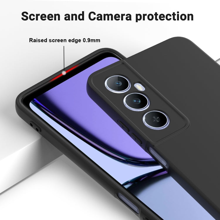 For Realme C65 4G Solid Color Liquid Silicone Dropproof Full Coverage Phone Case