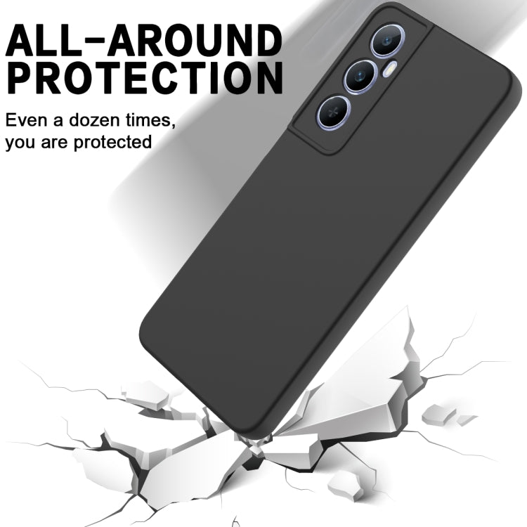 For Realme C65 4G Solid Color Liquid Silicone Dropproof Full Coverage Phone Case