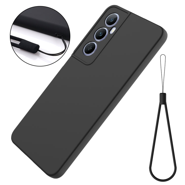 For Realme C65 4G Solid Color Liquid Silicone Dropproof Full Coverage Phone Case