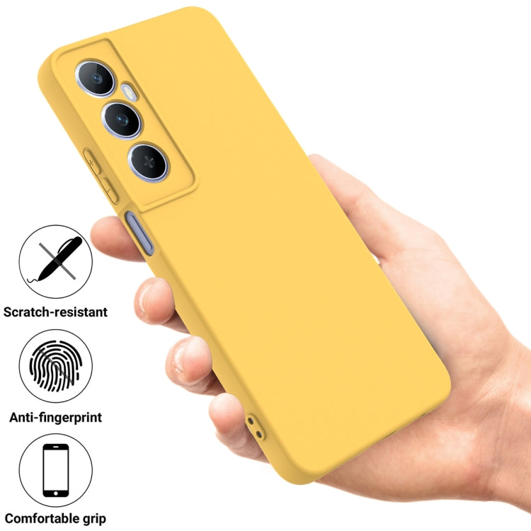 For Realme C65 4G Solid Color Liquid Silicone Dropproof Full Coverage Phone Case