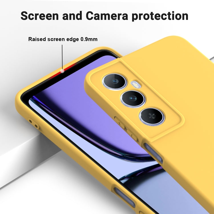 For Realme C65 4G Solid Color Liquid Silicone Dropproof Full Coverage Phone Case
