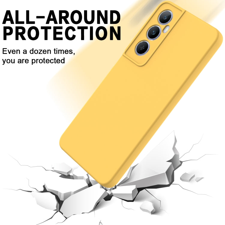 For Realme C65 4G Solid Color Liquid Silicone Dropproof Full Coverage Phone Case