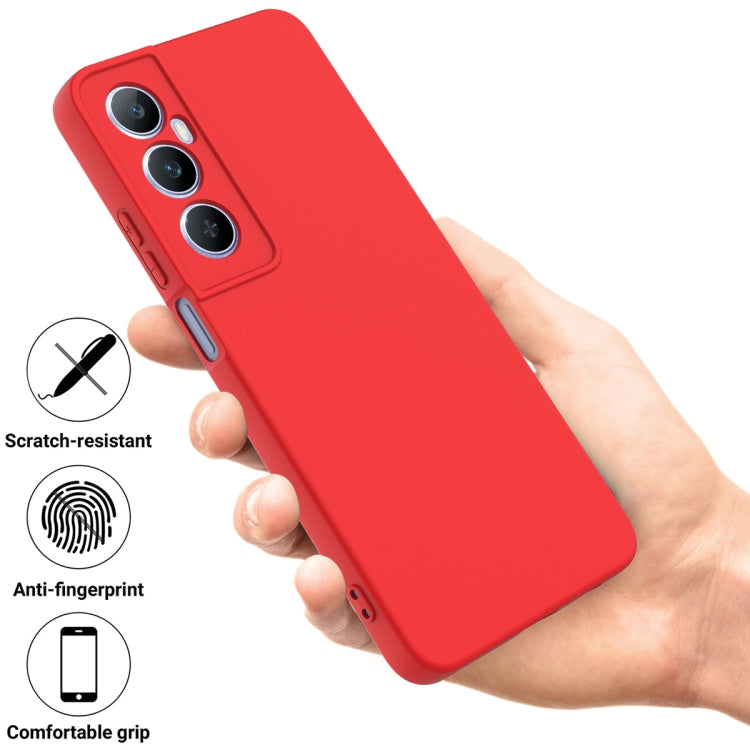 For Realme C65 4G Solid Color Liquid Silicone Dropproof Full Coverage Phone Case