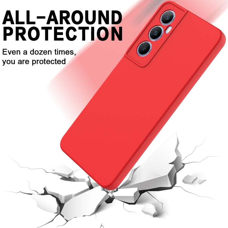 For Realme C65 4G Solid Color Liquid Silicone Dropproof Full Coverage Phone Case