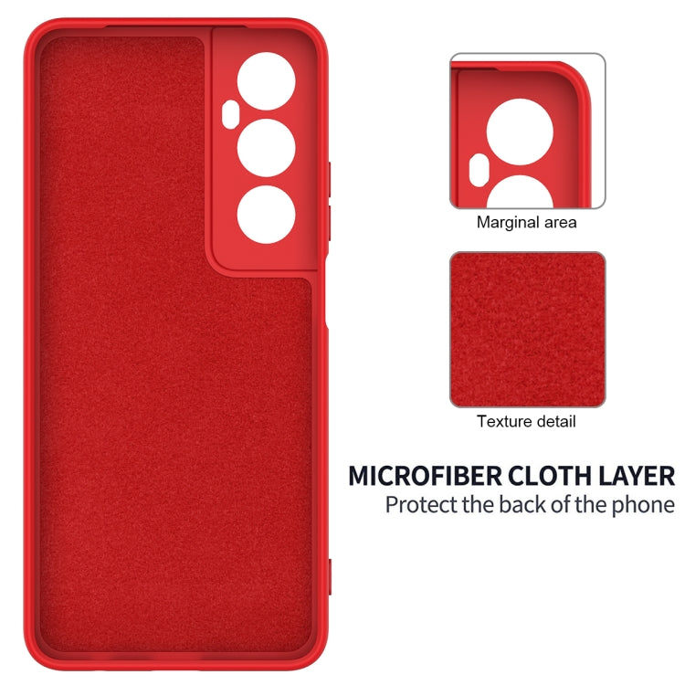 For Realme C65 4G Solid Color Liquid Silicone Dropproof Full Coverage Phone Case
