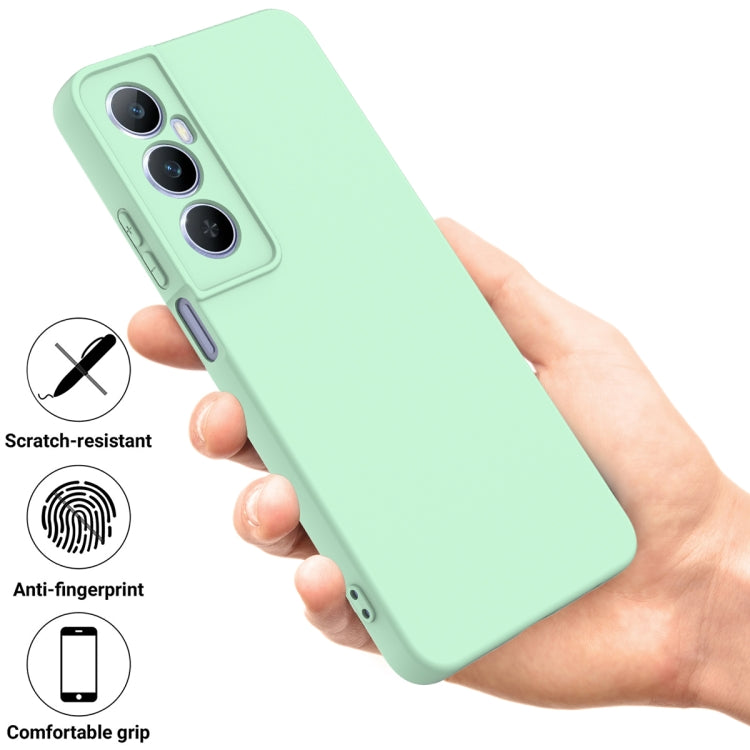 For Realme C65 4G Solid Color Liquid Silicone Dropproof Full Coverage Phone Case