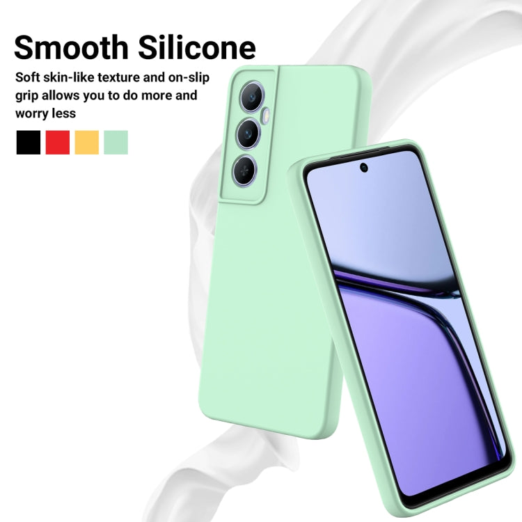 For Realme C65 4G Solid Color Liquid Silicone Dropproof Full Coverage Phone Case