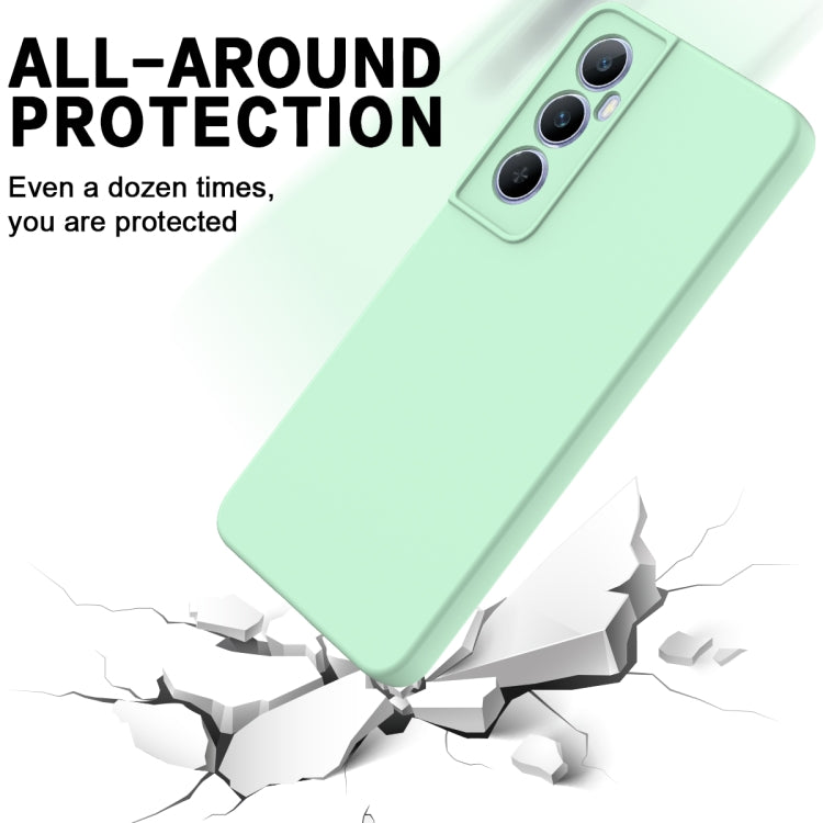 For Realme C65 4G Solid Color Liquid Silicone Dropproof Full Coverage Phone Case