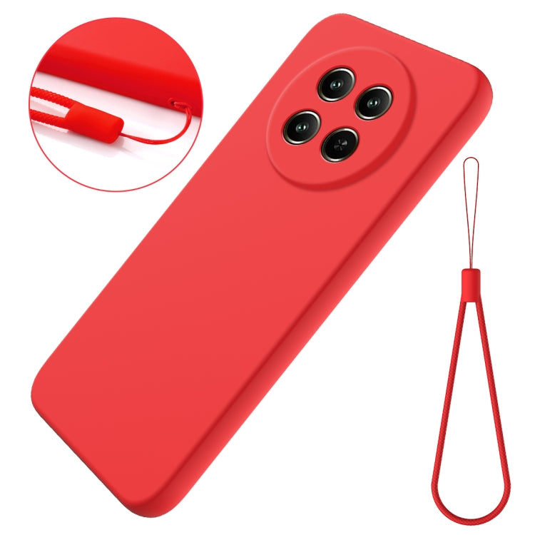 For Realme Narzo 70x Solid Color Liquid Silicone Dropproof Full Coverage Phone Case