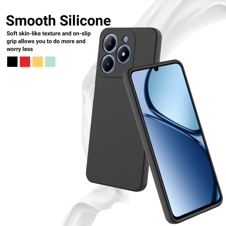 For Realme C63 / Narzo N63 Solid Color Liquid Silicone Dropproof Full Coverage Phone Case