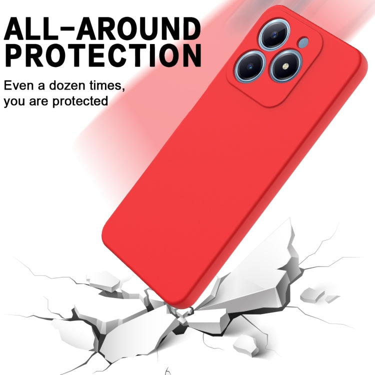 For Realme C63 / Narzo N63 Solid Color Liquid Silicone Dropproof Full Coverage Phone Case