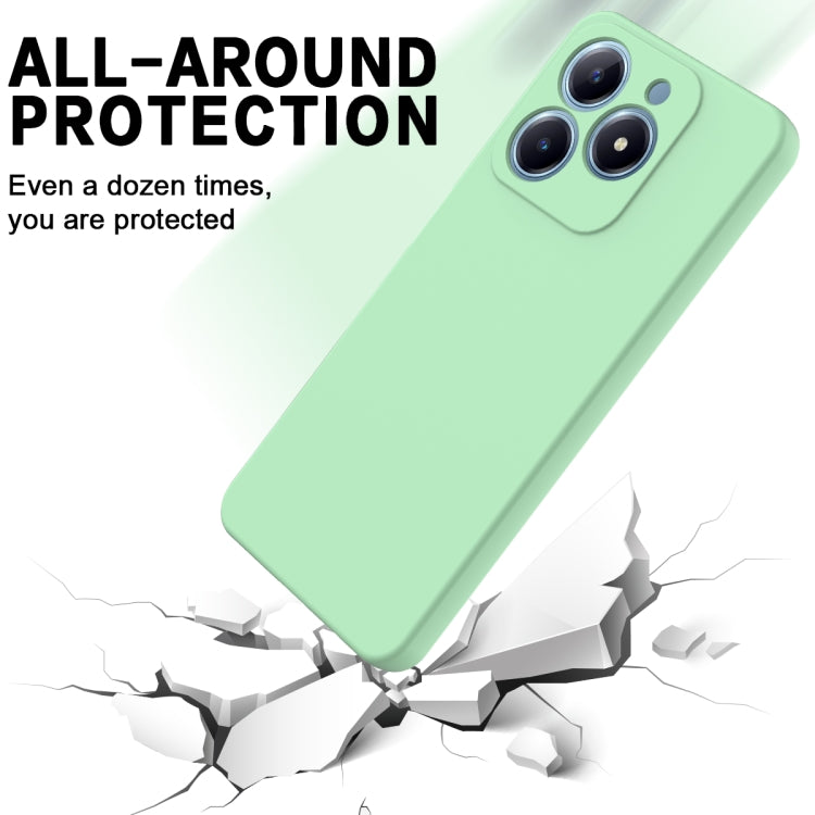 For Realme C63 / Narzo N63 Solid Color Liquid Silicone Dropproof Full Coverage Phone Case