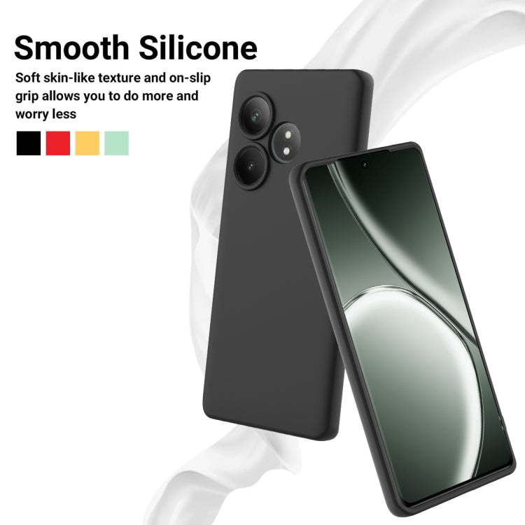 For Realme GT 6T / GT Neo6 / GT 6 Solid Color Liquid Silicone Dropproof Full Coverage Phone Case