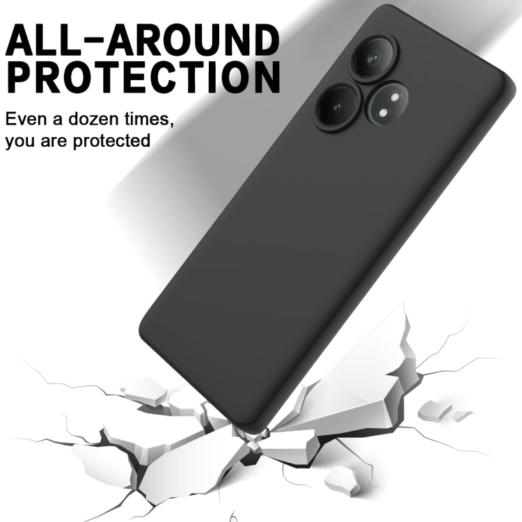 For Realme GT 6T / GT Neo6 / GT 6 Solid Color Liquid Silicone Dropproof Full Coverage Phone Case