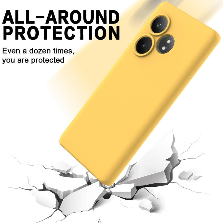 For Realme GT 6T / GT Neo6 / GT 6 Solid Color Liquid Silicone Dropproof Full Coverage Phone Case