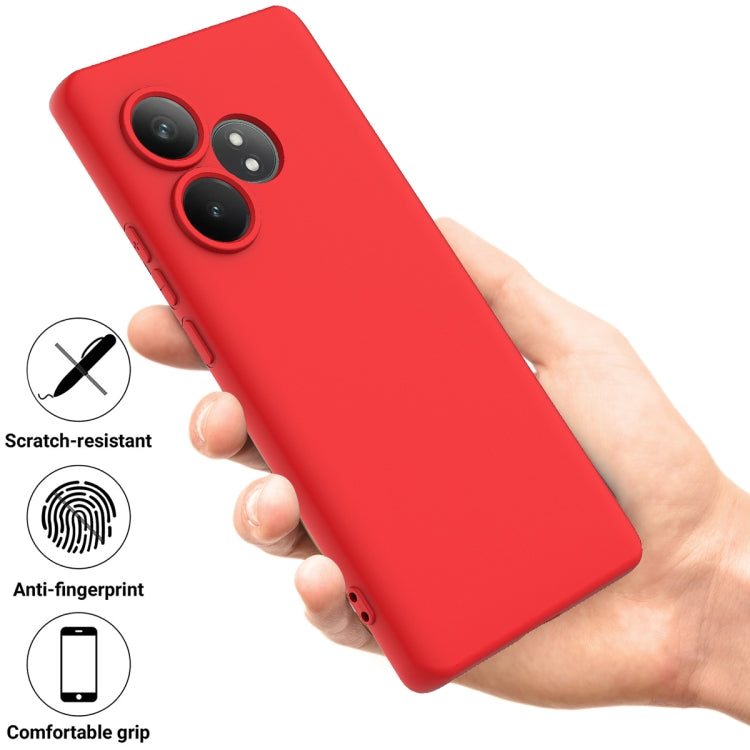 For Realme GT 6T / GT Neo6 / GT 6 Solid Color Liquid Silicone Dropproof Full Coverage Phone Case