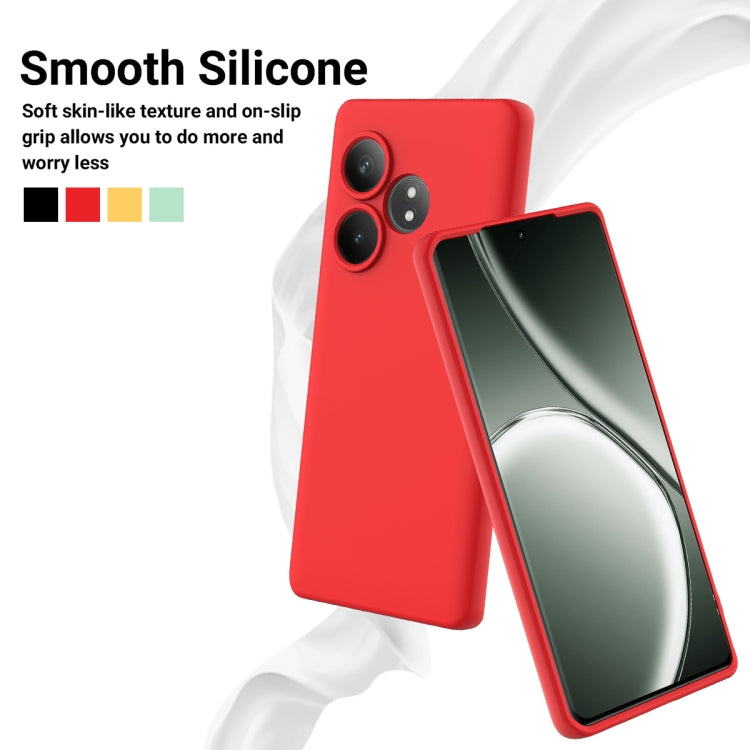 For Realme GT 6T / GT Neo6 / GT 6 Solid Color Liquid Silicone Dropproof Full Coverage Phone Case