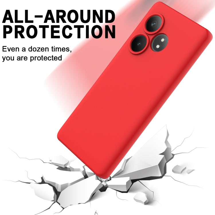 For Realme GT 6T / GT Neo6 / GT 6 Solid Color Liquid Silicone Dropproof Full Coverage Phone Case