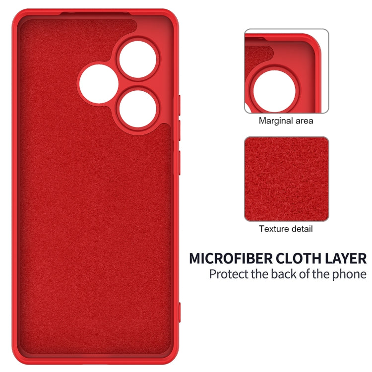 For Realme GT 6T / GT Neo6 / GT 6 Solid Color Liquid Silicone Dropproof Full Coverage Phone Case