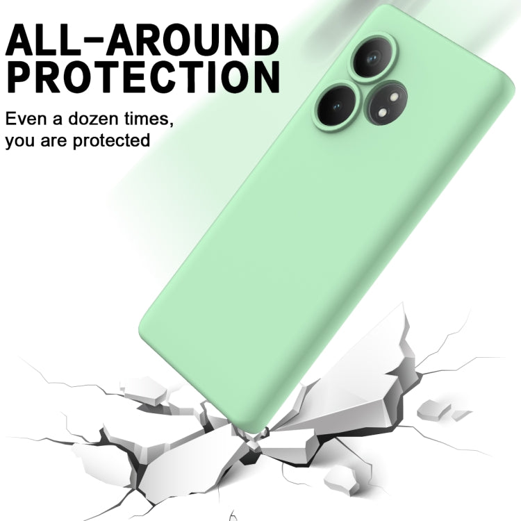 For Realme GT 6T / GT Neo6 / GT 6 Solid Color Liquid Silicone Dropproof Full Coverage Phone Case