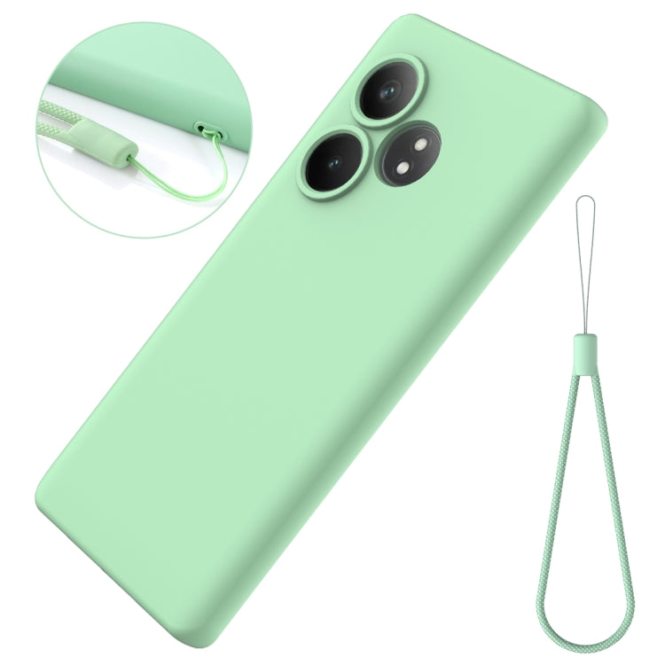For Realme GT 6T / GT Neo6 / GT 6 Solid Color Liquid Silicone Dropproof Full Coverage Phone Case