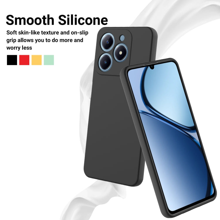 For Realme C61 Global Solid Color Liquid Silicone Dropproof Full Coverage Phone Case