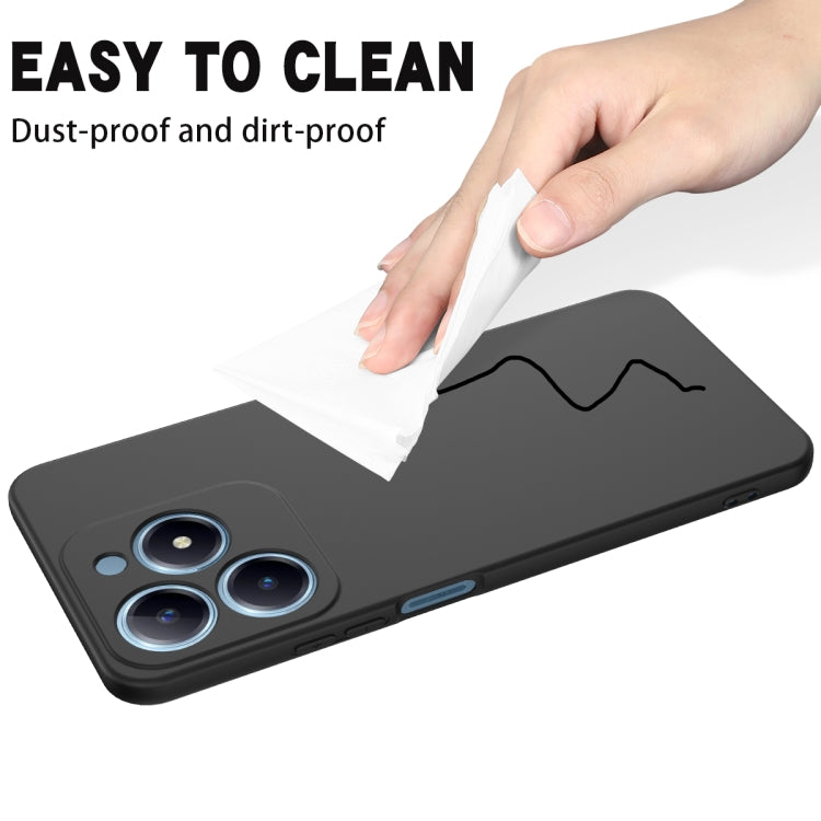 For Realme C61 Global Solid Color Liquid Silicone Dropproof Full Coverage Phone Case