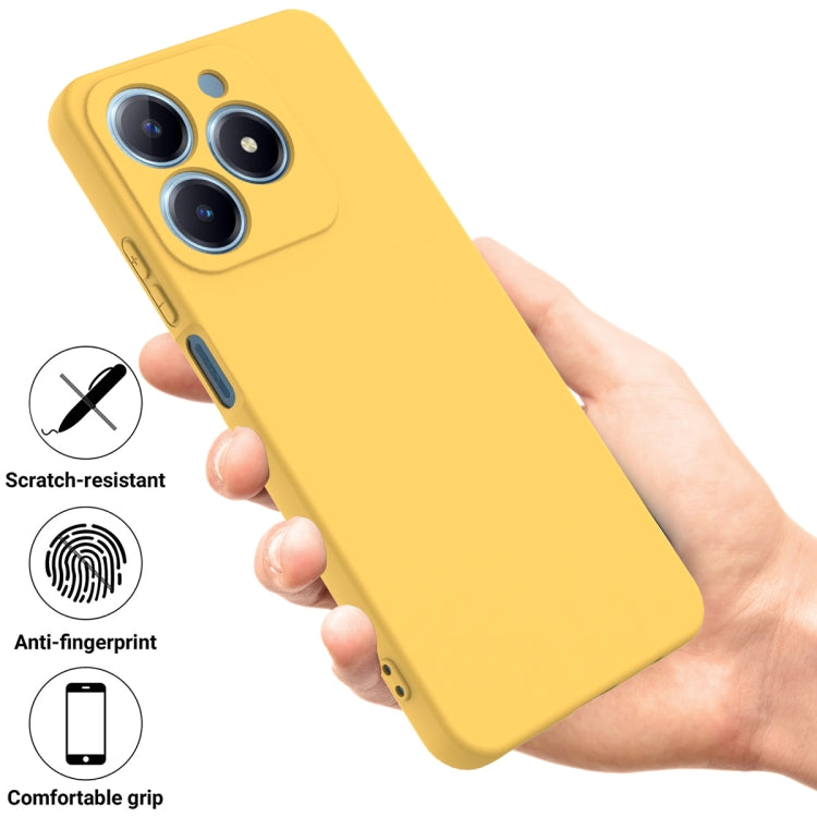 For Realme C61 Global Solid Color Liquid Silicone Dropproof Full Coverage Phone Case
