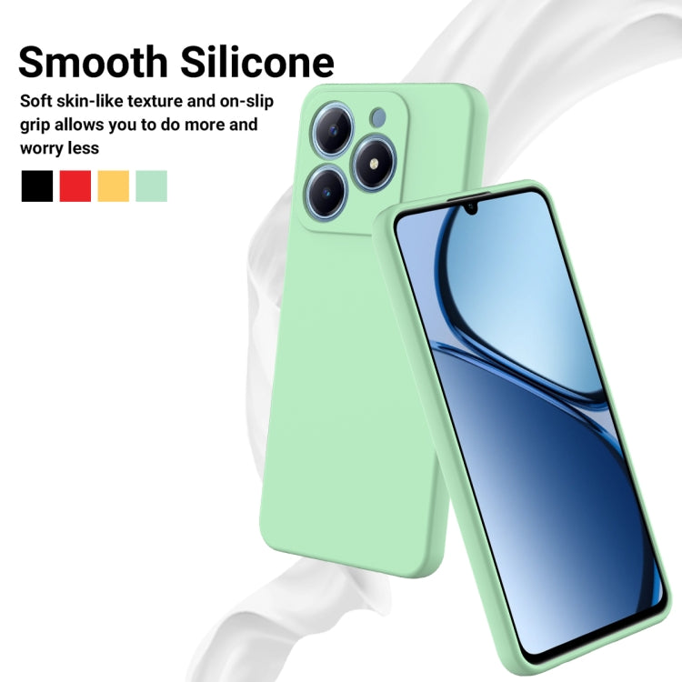 For Realme C61 Global Solid Color Liquid Silicone Dropproof Full Coverage Phone Case