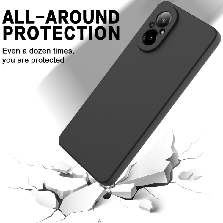 For Realme 12 Lite Solid Color Liquid Silicone Dropproof Full Coverage Phone Case