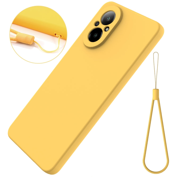 For Realme 12 Lite Solid Color Liquid Silicone Dropproof Full Coverage Phone Case