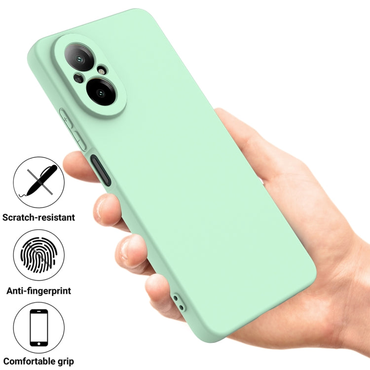 For Realme 12 Lite Solid Color Liquid Silicone Dropproof Full Coverage Phone Case