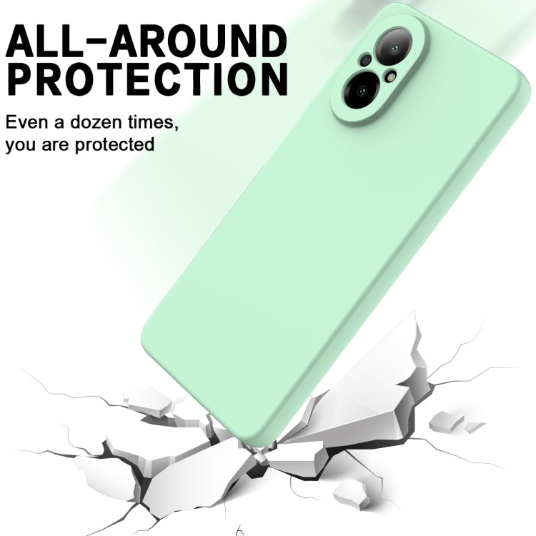 For Realme 12 Lite Solid Color Liquid Silicone Dropproof Full Coverage Phone Case