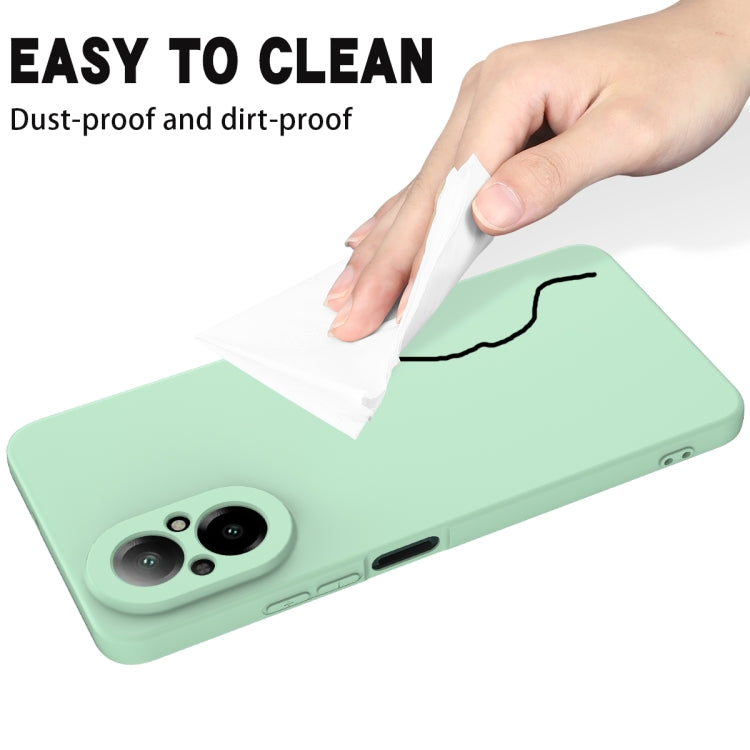 For Realme 12 Lite Solid Color Liquid Silicone Dropproof Full Coverage Phone Case