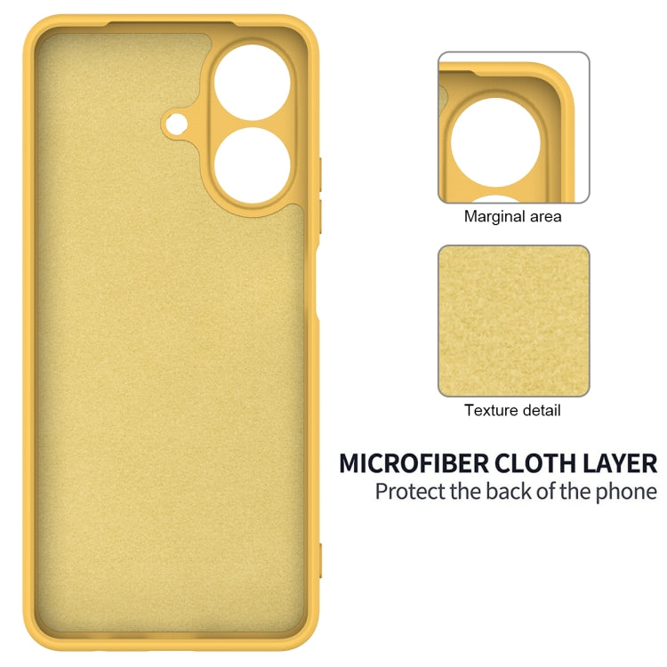 For Realme C61 India / Narzo N61 Solid Color Liquid Silicone Dropproof Full Coverage Phone Case