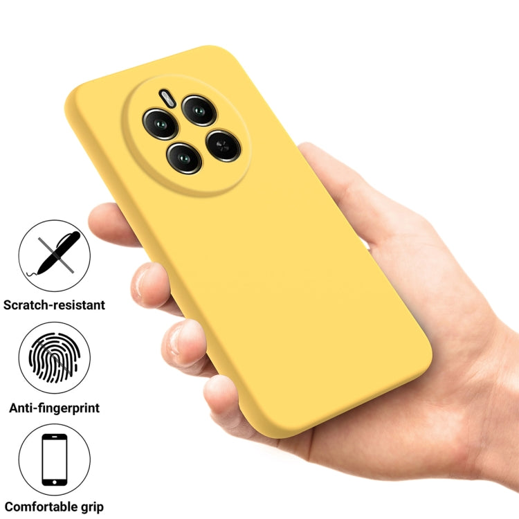 For Realme 13 4G / 12 4G Solid Color Liquid Silicone Dropproof Full Coverage Phone Case