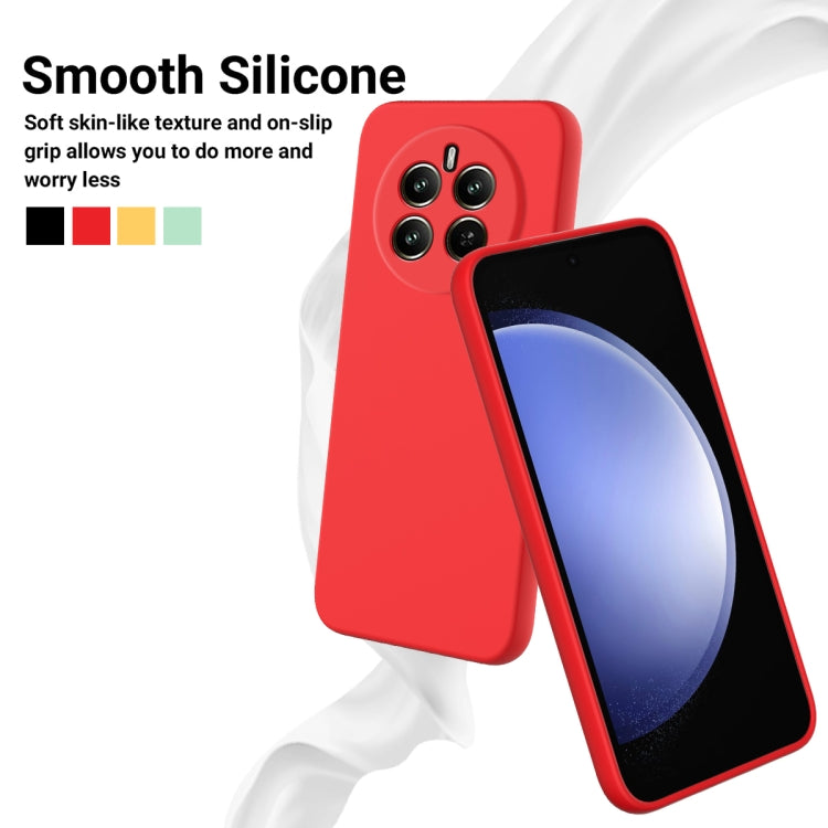 For Realme 13 4G / 12 4G Solid Color Liquid Silicone Dropproof Full Coverage Phone Case