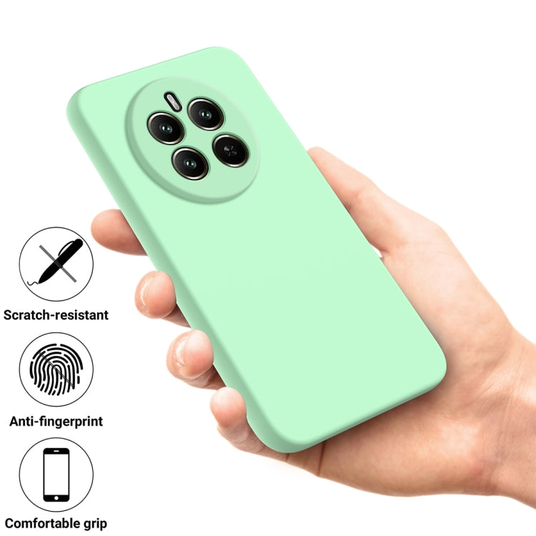 For Realme 13 4G / 12 4G Solid Color Liquid Silicone Dropproof Full Coverage Phone Case