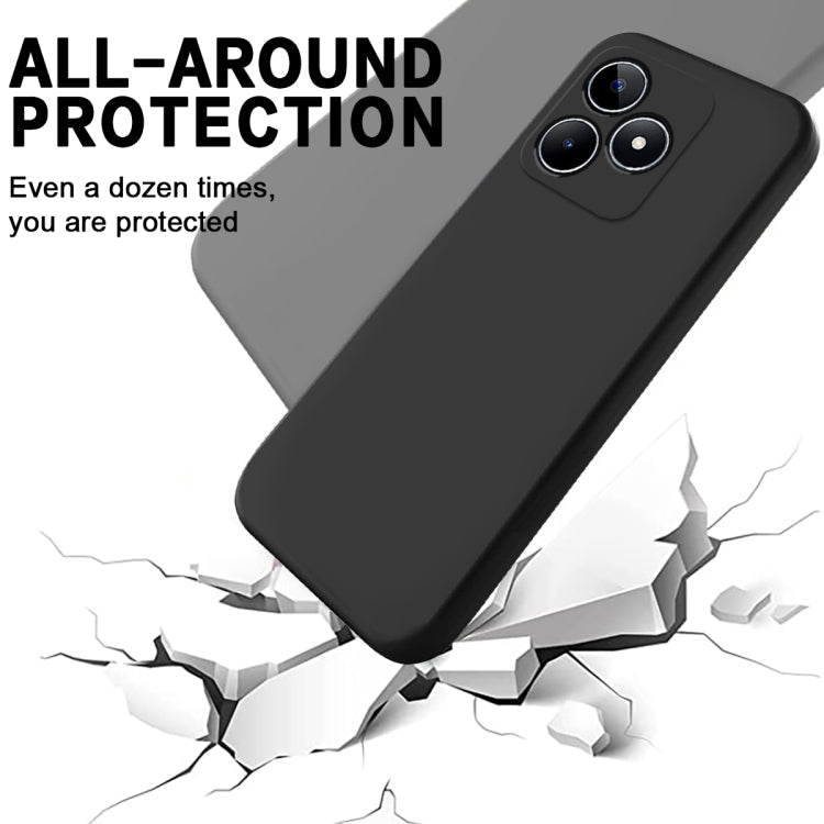 For Realme C51s Solid Color Liquid Silicone Dropproof Full Coverage Phone Case