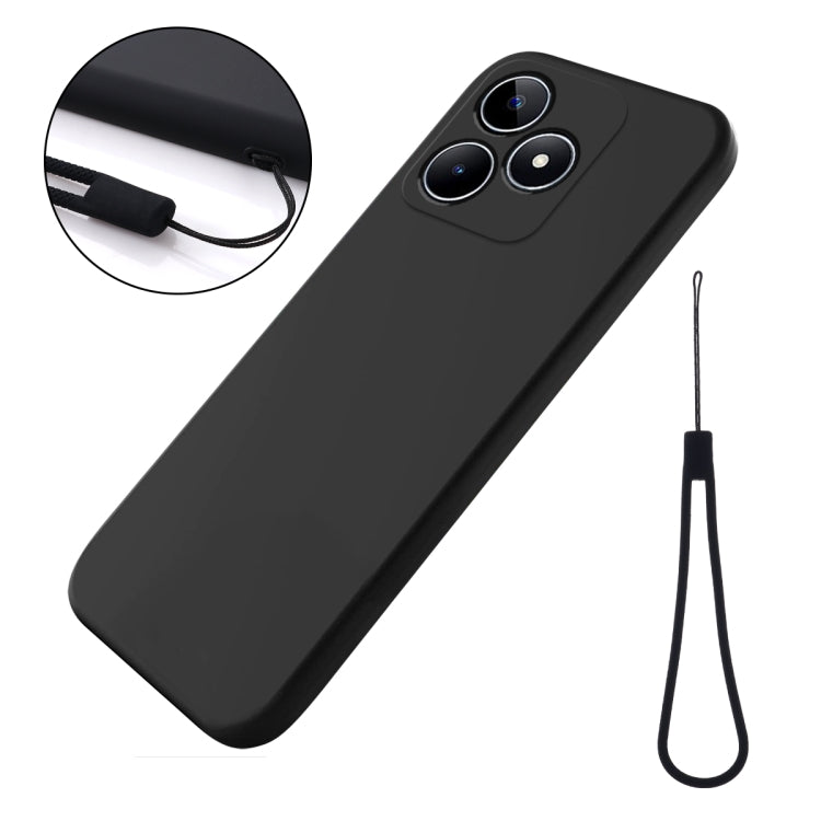 For Realme C51s Solid Color Liquid Silicone Dropproof Full Coverage Phone Case