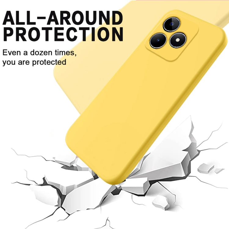For Realme C51s Solid Color Liquid Silicone Dropproof Full Coverage Phone Case
