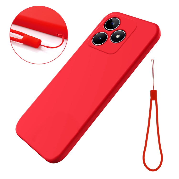 For Realme C51s Solid Color Liquid Silicone Dropproof Full Coverage Phone Case