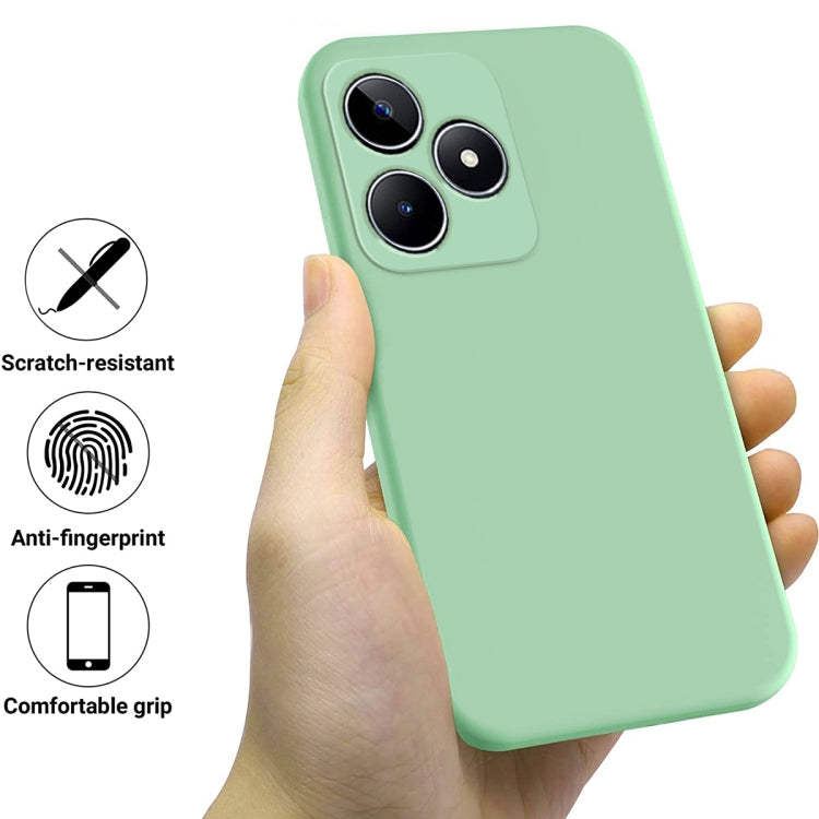 For Realme C51s Solid Color Liquid Silicone Dropproof Full Coverage Phone Case