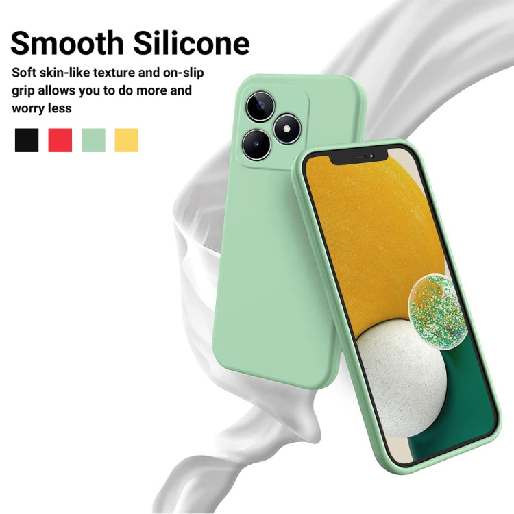 For Realme C51s Solid Color Liquid Silicone Dropproof Full Coverage Phone Case