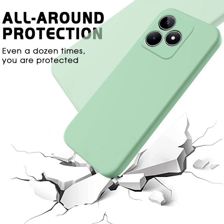 For Realme C51s Solid Color Liquid Silicone Dropproof Full Coverage Phone Case