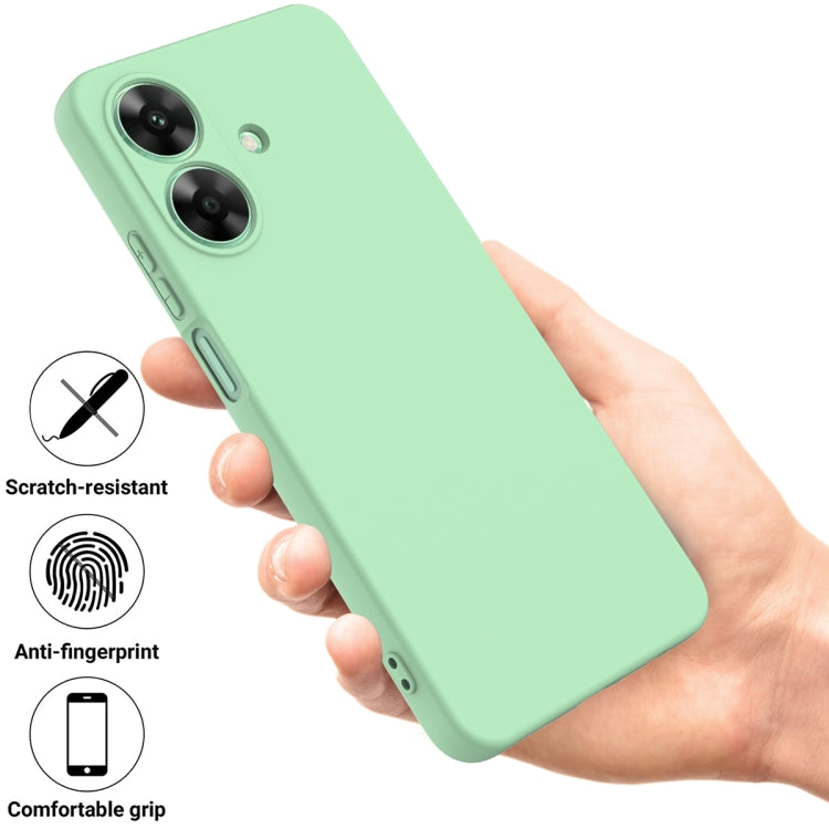 For Realme Note 60 Solid Color Liquid Silicone Dropproof Full Coverage Phone Case